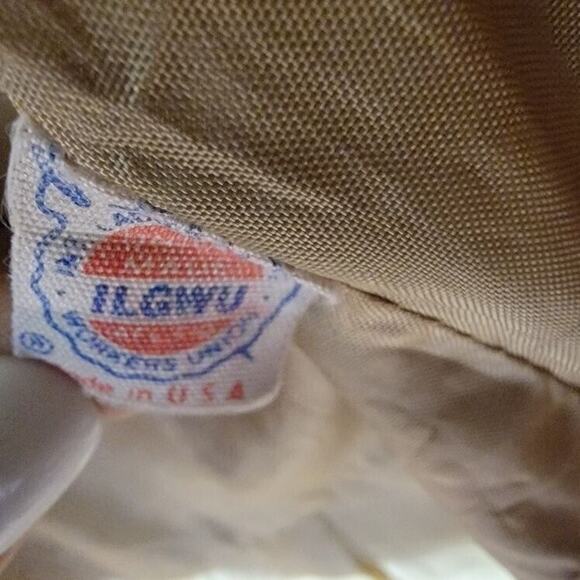 VTG Carol Cohen Trench Coat Women's Longline Drizzle Small Khaki Tan Union Made - Picture 11 of 12